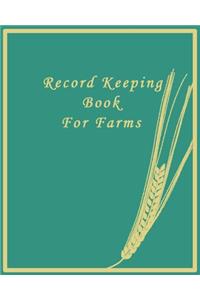 Record Keeping Book for Farms