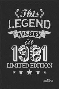 This Legend was born in 1981 LIMITED EDITION