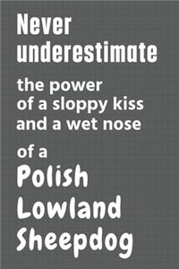 Never underestimate the power of a sloppy kiss and a wet nose of a Polish Lowland Sheepdog