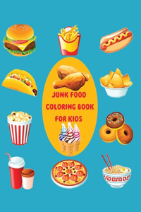 Junk Food Coloring Book for Kids