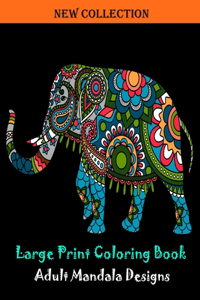 Large print coloring book