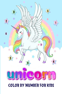 Unicorn Color By Number For Kids