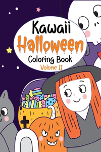 Kawaii Halloween Coloring Book Volume II