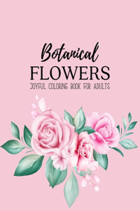 Botanical Flowers Coloring Book