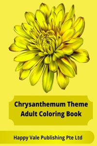 Chrysanthemum Theme Adult Coloring Book