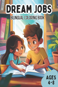 Dream Jobs Bilingual Coloring Book