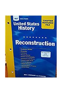 Crf Reconstruction Hss: Us Hist 2006