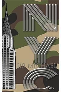 Iconic Chrysler Building New York City camouflage Sir Michael Huhn Artist Drawing Journal: Iconic Chrysler Building New York City Sir Michael Huhn Artist Drawing Journal