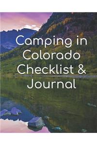 Camping in Colorado Checklist & Journal