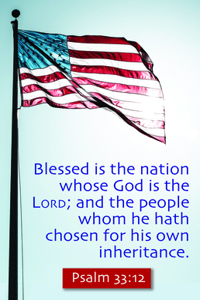 Patriotic Bulletin: God Is the Lord (Package of 100)
