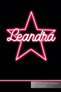 Leandra Punktraster Notizbuch Pink Star