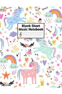 Blank Sheet Music Notebook