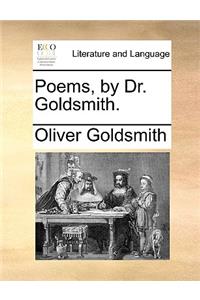 Poems, by Dr. Goldsmith.