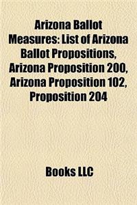 Arizona Ballot Measures