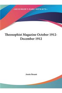 Theosophist Magazine October 1912-December 1912