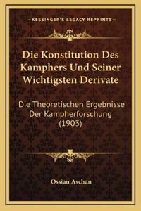 Die Konstitution Des Kamphers Und Seiner Wichtigsten Derivate