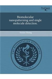 Biomolecular Nanopatterning and Single Molecule Detection