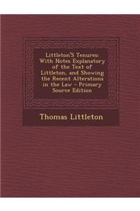 Littleton's Tenures