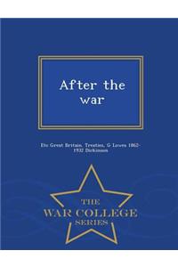 After the War - War College Series