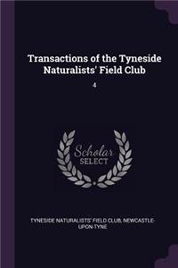 Transactions of the Tyneside Naturalists' Field Club