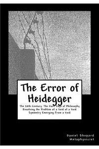 Error of Heidegger