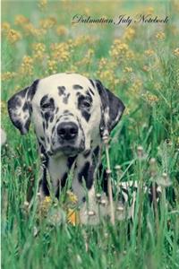 Dalmatian July Notebook Dalmatian Record, Log, Diary, Special Memories, to Do List, Academic Notepad, Scrapbook & More