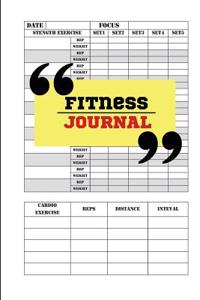 Fitness Journal: Workout Log & Food Journal: 6x9 (Notebook, Fitness): Fitness Journal 2017: Fitness Journal and Diary Workout Log
