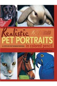 Realistic Pet Portraits in Colored Pencil