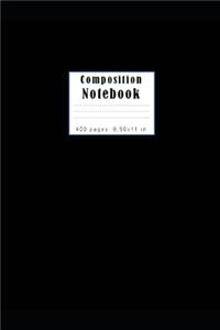 Unline Composition Notebook 400 pages and 8,50x11 inches: Very simple but perfect composition notebook