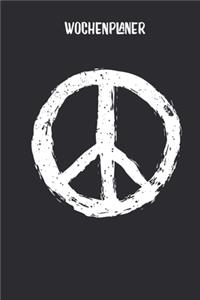 Wochenplaner mit Peace Zeichen