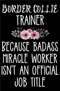 Border Collie Trainer Because Badass Miracle Worker Isn't An Official Job Title