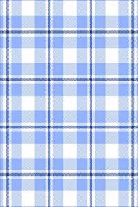 2020 Weekly Planner Blue White Plaid Tartan 134 Pages