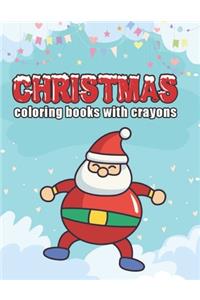 christmas coloring books with crayons