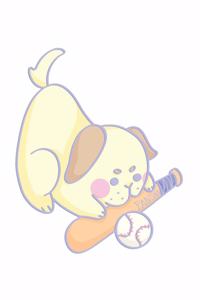 Baseball Dog Notebook