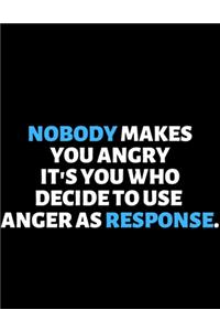 Nobody Makes You Angry It's You Who Use Anger As A Response