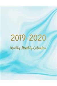 2019-2020 Weekly Monthly Calendar