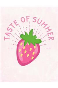 Strawberries Taste of Summer Notebook