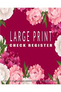 Large Print Check Register
