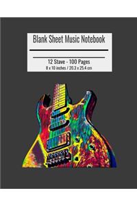 Blank Sheet Music Notebook