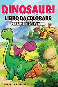 Dinosauri Libro da colorare per bambini dai 4-8 anni