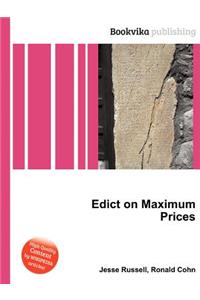 Edict on Maximum Prices