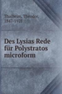 DES LYSIAS REDE F R POLYSTRATOS MICROFO