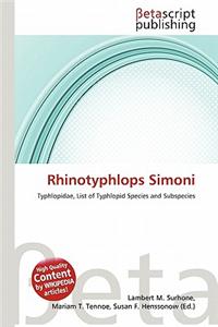 Rhinotyphlops Simoni