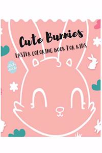 Cute Bunnies Easter Coloring Book For Kids
