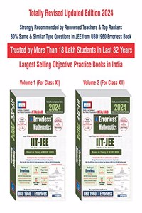 New UBD1960 Errorless Mathematics for IIT-JEE (MAIN & ADVANCED) (Paperback+Free Smart E-book) New syllabus Edition 2024 (2 volumes)