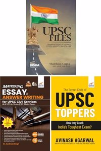 UPSC Master Class Combo (set of 3 Books) - UPSC Files, Toppers' Secret Code, Mastering Essay & Answer Writing for Civil Services IAS Prelim & Main | Strategy for Prelim/ Main/ Interview, Revision