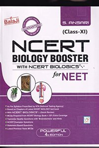 NCERT Biology Booster With NCERT Biologics For NEET For Class 11 - CBSE - Examination 2023-2024