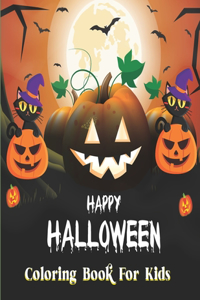 Happy Halloween Coloring Book For Kid