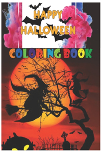 Happy HALLOWEEN: coloring book for kids ages 3-9