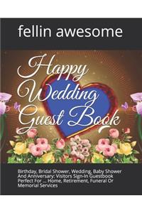 Happy Wedding Guest Book